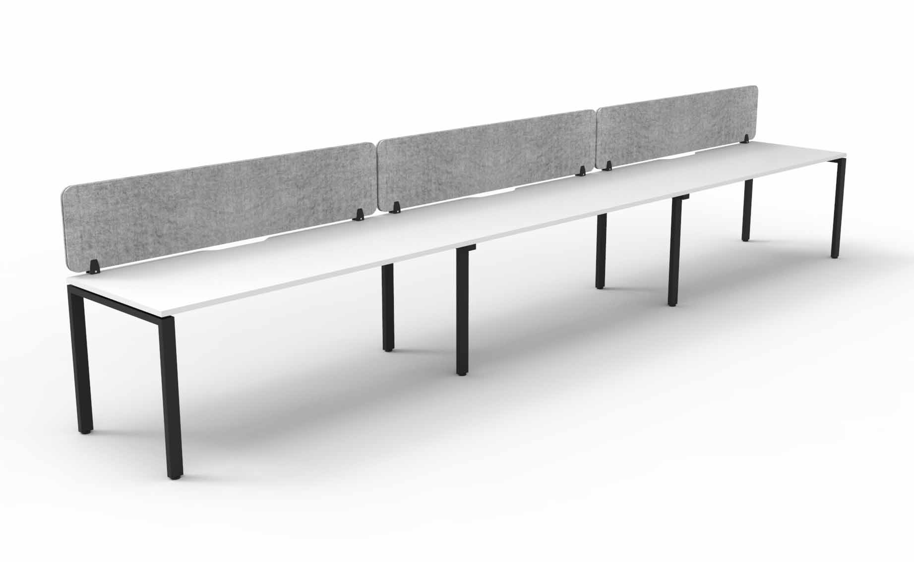 Profile 3 Person Single Sided Workstation - with Eco Screen